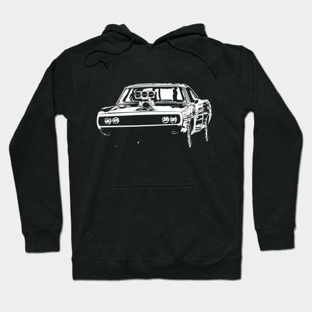 Toretto's Charger Hoodie by GrizzlyVisionStudio